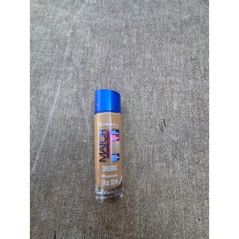Rimmel London Match Perfection Foundation 400 Natural Beige SPF 20 1oz 30ml